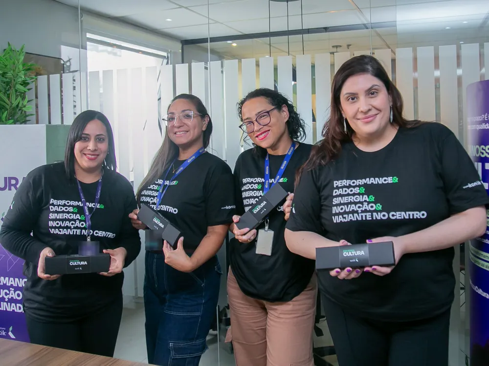Colaboradoras da Kontrip no evento de cultura do Grupo Kontik